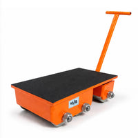 VOLTZ 8 TON CARGO TROLLEY WITH HANDLE 180 Degree Rotation Heavy Duty Industrial Machinery Mover Lifter Steel Skate Roller