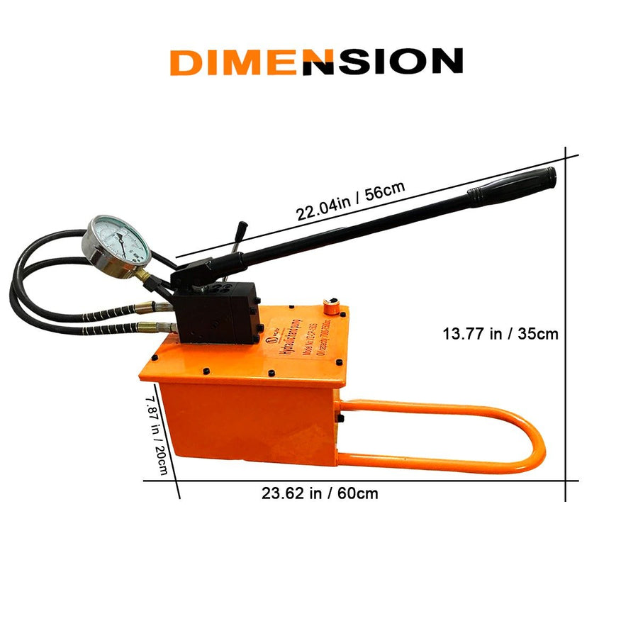 VOLTZ VZ-RSC-100300 Hydraulic Lifting Jack with CP-150s Hydraulic Pump Double Acting Ram 300mm Lifting Hydraulic Cylinder Jack Solid with Hand Pump 100 TON