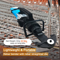 VOLTZ RB-32 Hydraulic Rebar Benders & Straightener Heavy duty 220V, 16-32 MM Hand Hold Portable Rebar Bender, Bar Bending Machine for Rebar, Steel Bar, Steel Rod