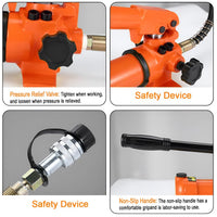 VOLTZ HC-630 + CP-700 hydraulic crimping tool with Hand Pump Head 150, 185, 240, 300, 400, 500, 630 DIE FOR CRIMPING COPPER AND ALUMINIUM TERMINAL CABLE LUGS WITH OIL SEAL Manual Hydraulic Crimper