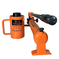VOLTZ VZ-RCH-2050 Hydraulic Lifting Jack Hydraulic Hollow Hole Cylinder Jack with CP 700 Hydraulic Pump Single Acting Ram 50mm Lifting Hydraulic Cylinder Jack Solid with Hand Pump 20 TON (2inch)