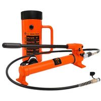 VOLTZ VZ-SN-20150 Hydraulic Lifting Jack with CP-700 Hydraulic Pump Single Acting Lock Nut lifting Stroke 150MM Lift Cylinder Jack Solid 20TON (6inch)
