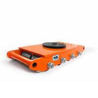 VOLTZ 12 Ton Heavy Duty Machinery Mover | 360° Rotation Machine Dolly Skate | 8 Steel Roller Cargo Trolley (24000 lbs Capacity)
