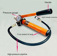 VOLTZ RSC-1050180B Hydraulic cylinders 10T 2Inch Stroke Hydraulic Cylinder Jack Solid with Hand pump Single Acting Hydraulic Ram Cylinder 50mm Hydraulic Lifting Cylinders (10T 2Inch)