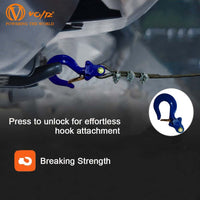 VOLTZ CD-K1-1500KG 30Mtr Material Lifting Electric Winch Heavy Duty Winch with 8mm wire rope Industrial Use Remote Control Electric Winch (750Kg-1500Kg)