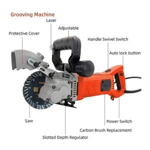 VOLTZ 133 5500W Electric Wall Chaser with laser guide Groove Cutting Machine Slotting machine