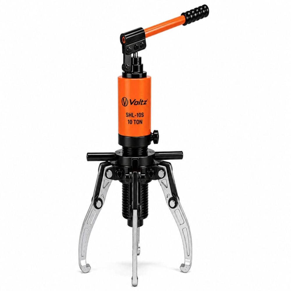 VOLTZ SHL-10S Skid-Resistance Hydraulic Puller – 10 Ton Heavy Duty Bearing & Gear Puller