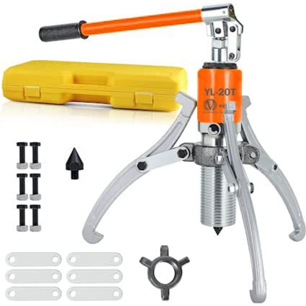 VOLTZ VZ-HP 20T Hydraulic Pullers 20 ton Hydraulic Gear Puller with Locking Nut Bearing Wheel Pulling (20 tons)