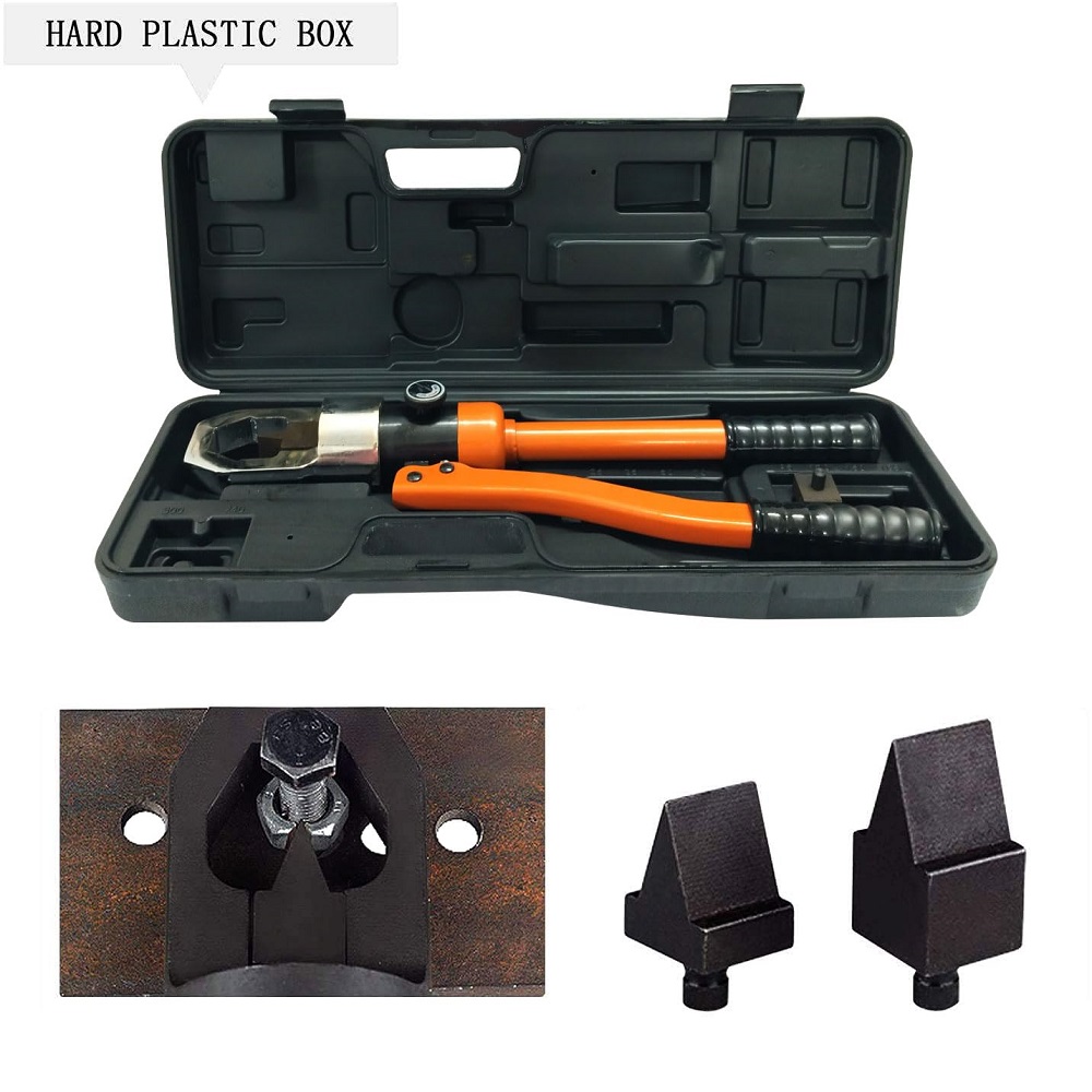 VOLTZ CH-70 +0.75kw Hydraulic Compressor Hydraulic Hole Punching Tool 35T Hole Digger Force Puncher Smooth Hole Puncher for Iron Plate Copper Bar Aluminum Stainless Steel