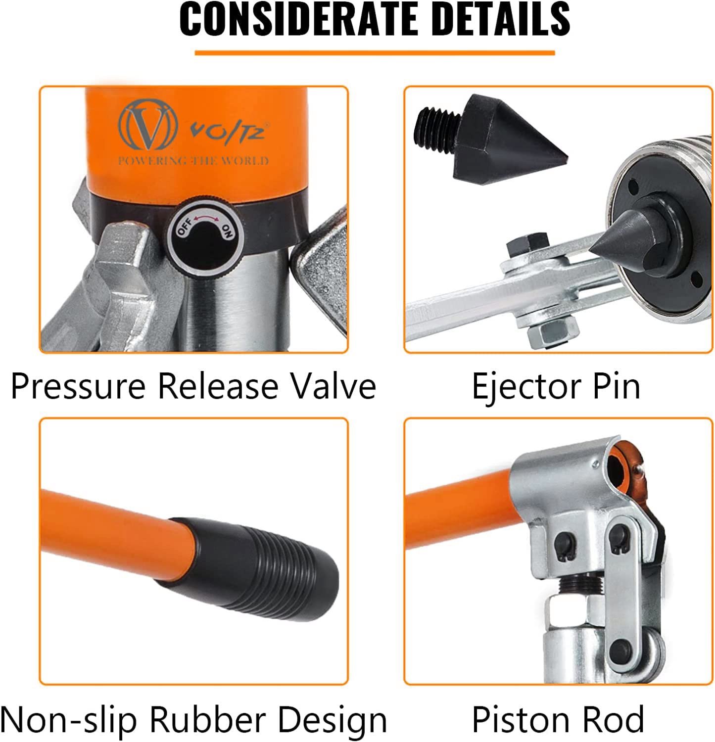 VOLTZ   VZ-HP10 T Hydraulic Pullers 10 Ton 3 Jaw Hydraulic Gear Puller,VOLTZ Tools Wheel Bearing Hub Removal Tool