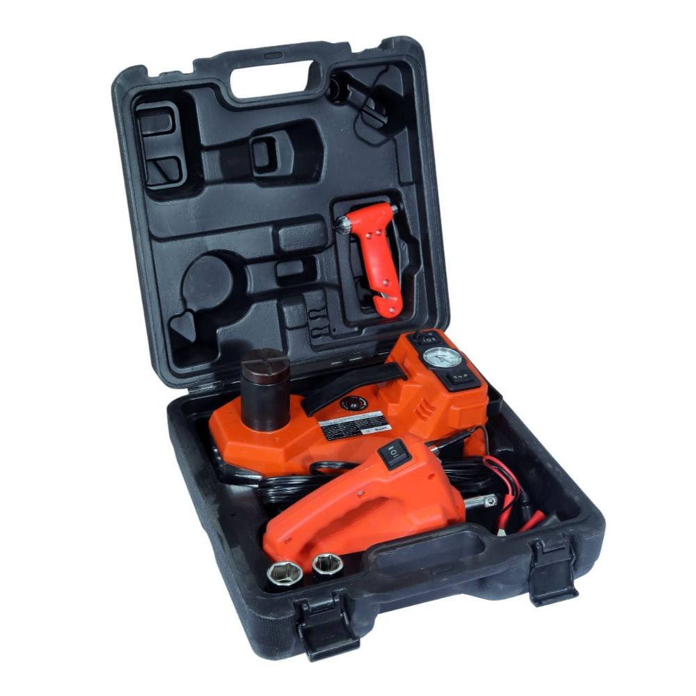 VOLTZ JH0120J-170 3-in-1 Electric Hydraulic Car Jack – 5 Ton with Impact Wrench & Tyre Inflator
