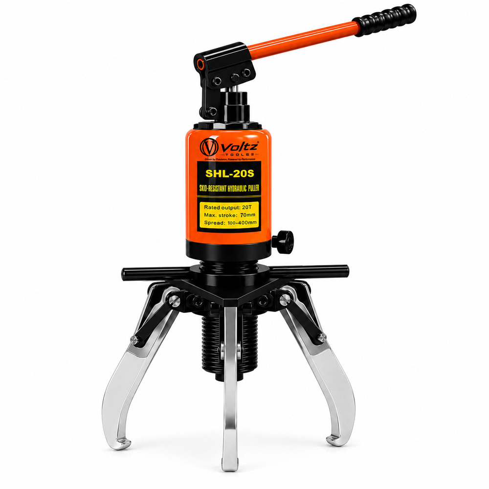 VOLTZ SHL-20S Hydraulic Bearing Puller, 20 Ton Heavy Duty Gear Puller, Skid Resistant Hydraulic Puller Tool for Bearing & Gear Removal