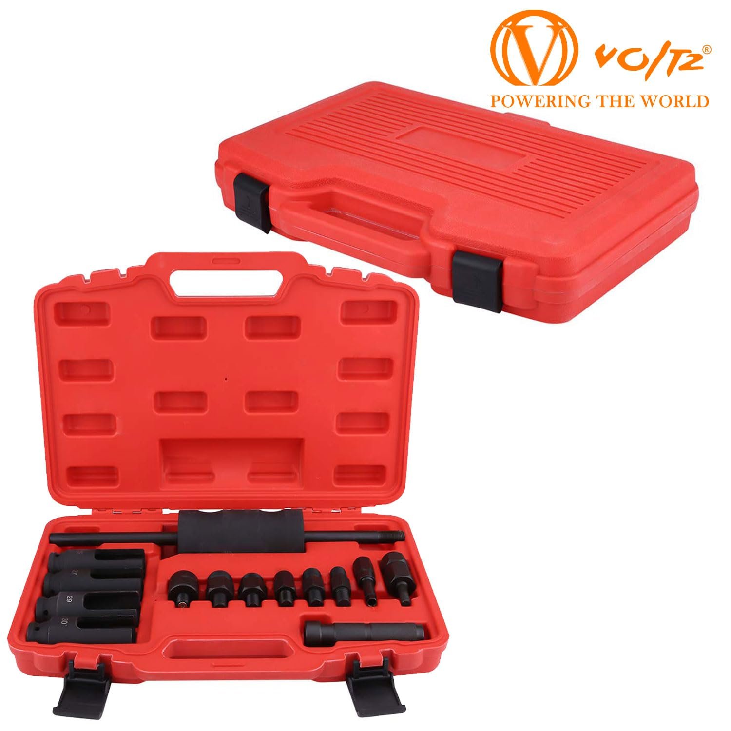 VOLTZ VZ-DN-D1081 14pcs Diesel Injector Extractor Remove Adaptor Puller with Slide Hammer Set