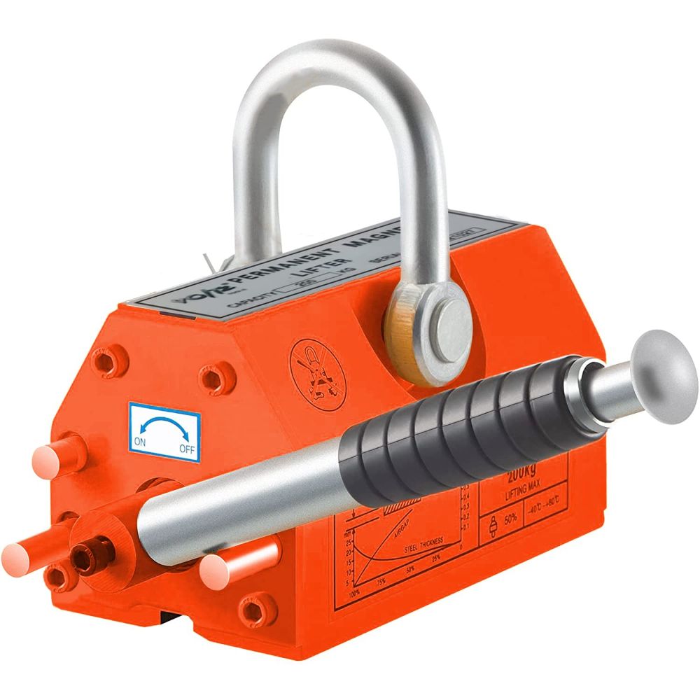 VOLTZ 0.2T (200 kg) Portable Permanent Magnetic Lifter Crane Metal Lifting Tool