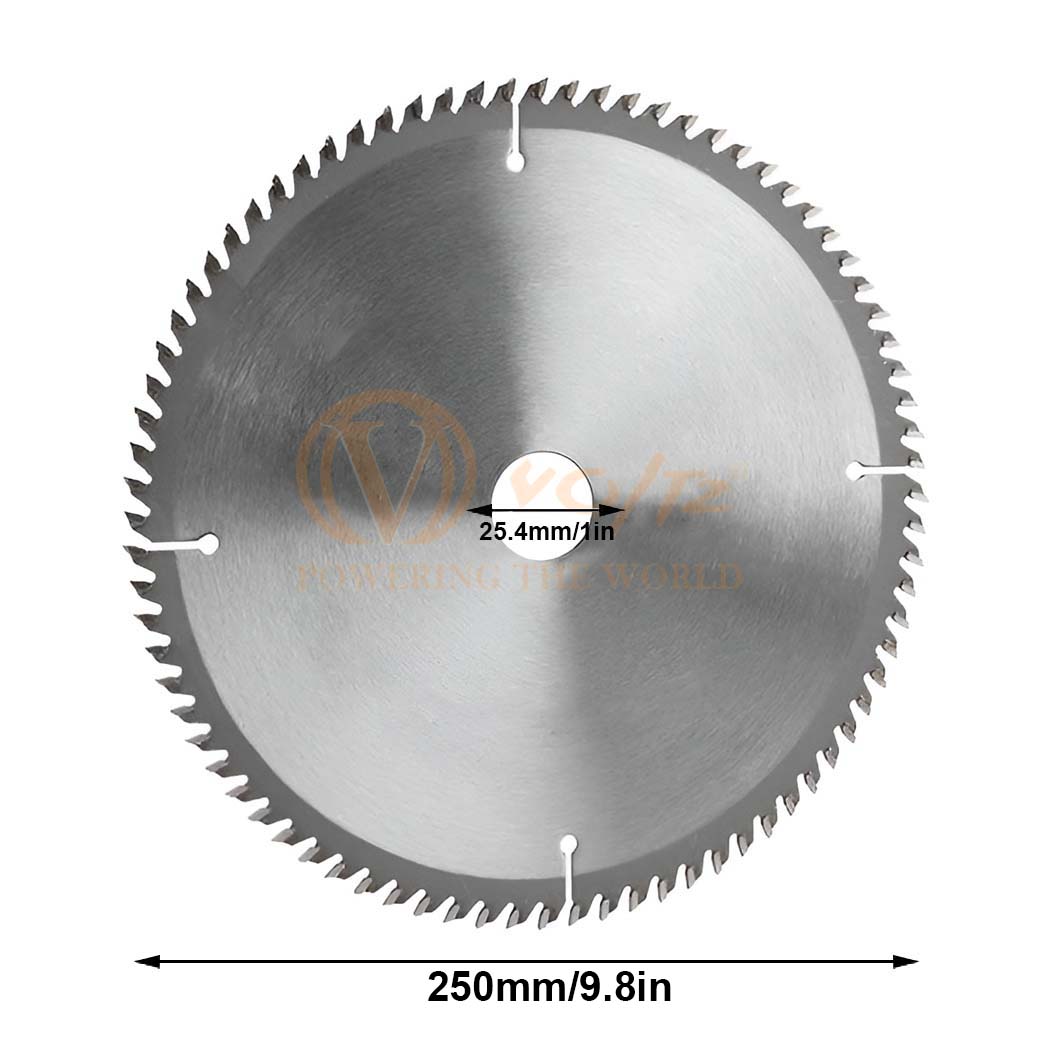 VOLTZ Table Saw Blade 254mm/10 inch, 60T Steel Wood Cutting Suitable with (VZ-WTS254 Table Saw) (Blade Pack of-1)