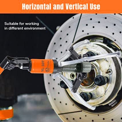VOLTZ   VZ-HP10 T Hydraulic Pullers 10 Ton 3 Jaw Hydraulic Gear Puller,VOLTZ Tools Wheel Bearing Hub Removal Tool