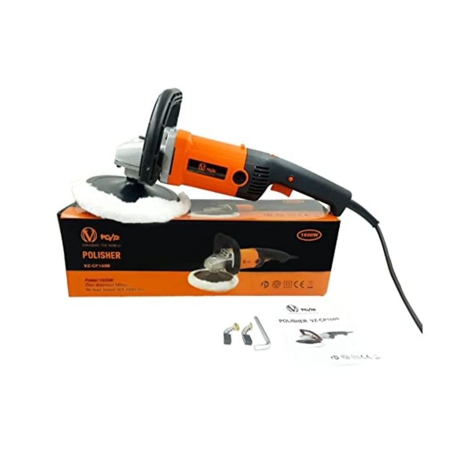 VOLTZ VZ-CP1600 Electric Car Polisher 1600W – 6-Speed Variable Electric Buffer for Professional & Home Use