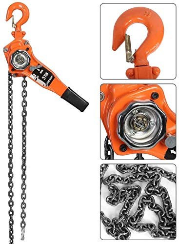 VOLTZ 3 Ton Rachet Lever Chain hoist block - 3 ton × 1.5mtr
