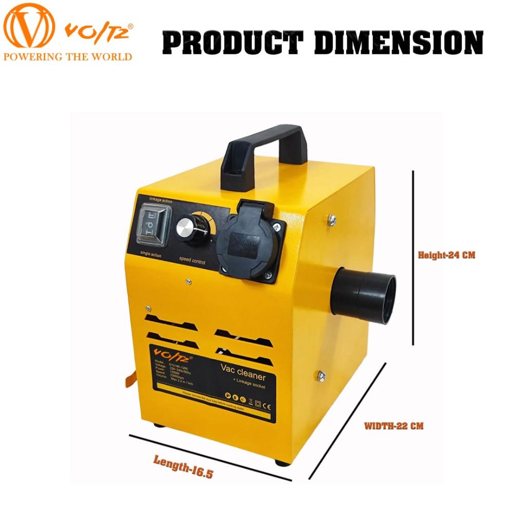 VOLTZ Mini Vaccum Cleaner/Dusct Collector 1200w 23000rpm Suitable for wood working machines like Table saws, Wood Band saw 220v