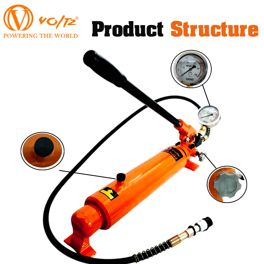 VOLTZ Hydraulic Hand Pump CP-700 AB High Pressure Portable Manual Hydraulic Pump Hydraulic Lifting Cylinder Jack Pump