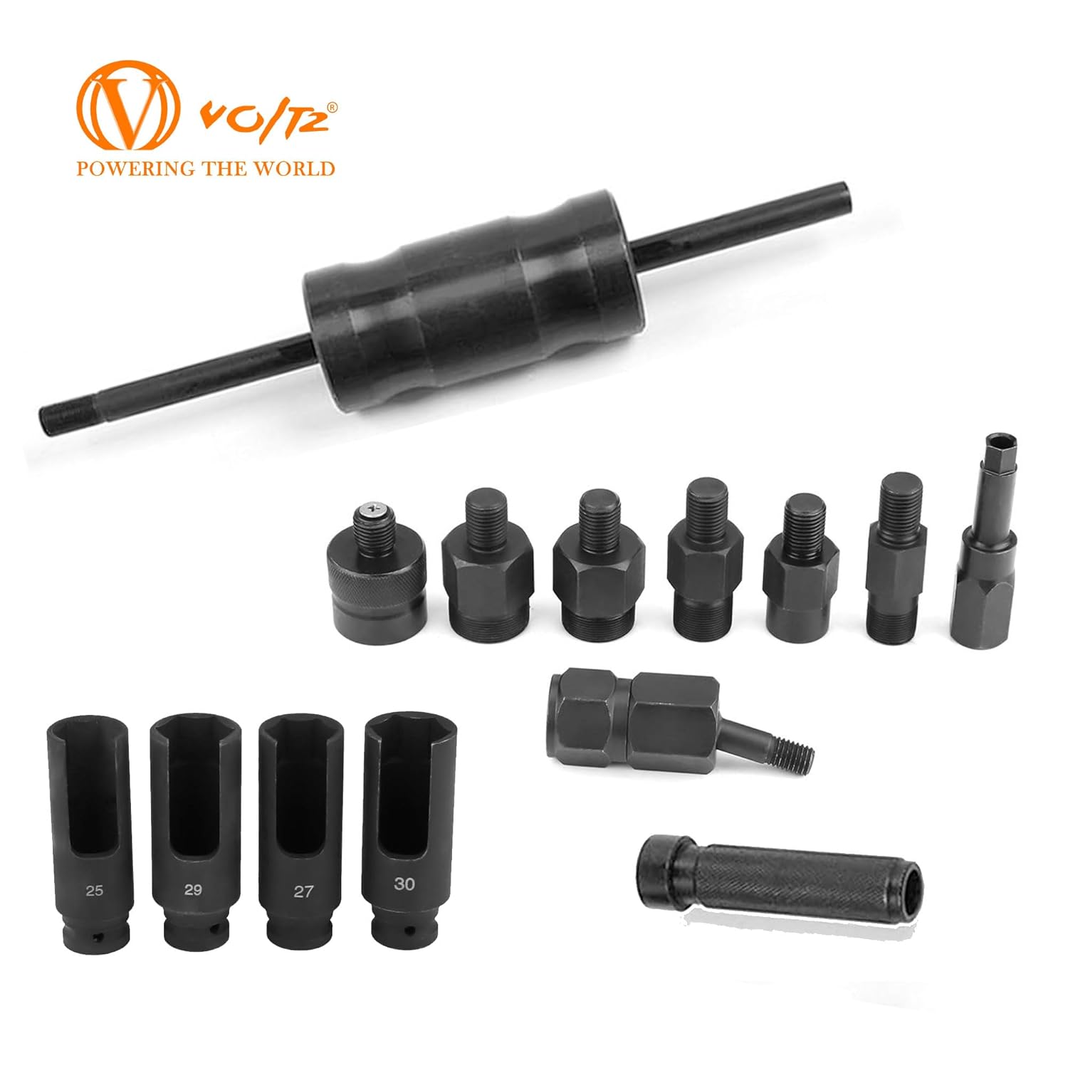 VOLTZ VZ-DN-D1081 14pcs Diesel Injector Extractor Remove Adaptor Puller with Slide Hammer Set