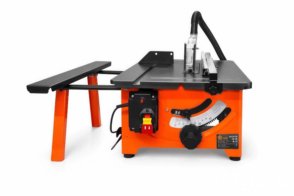VOLTZ VZ-TS8 1200W Wood Corded Electric Table Saw 5000 Rpm Portable Steel Body Structure With 24 & 60 Teeth Blades Table Saw