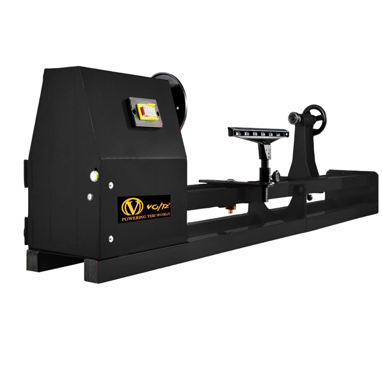 VOLTZ  MCS-1000/1 Wood Lathe Machine 4 Speeds 890/1260/1760/2600 RPM 400W Wood Lathe Machine for High Speed Sanding and Polishing of Finished Work (14 x 40 Inch)