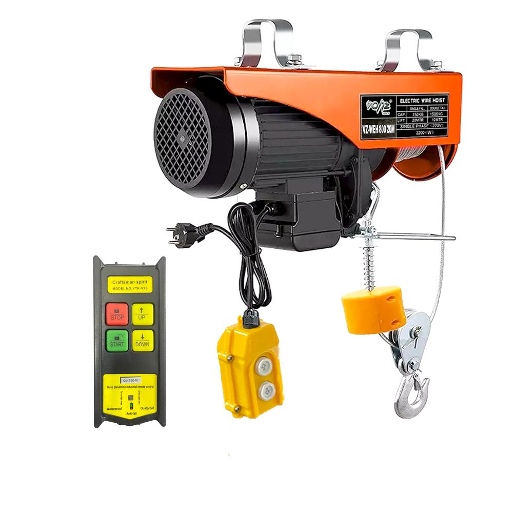 VOLTZ VZ-WEH 800X20mtrs copper Winding Wireless Mini Electric Hoist for Small Job Works and Domestic Use