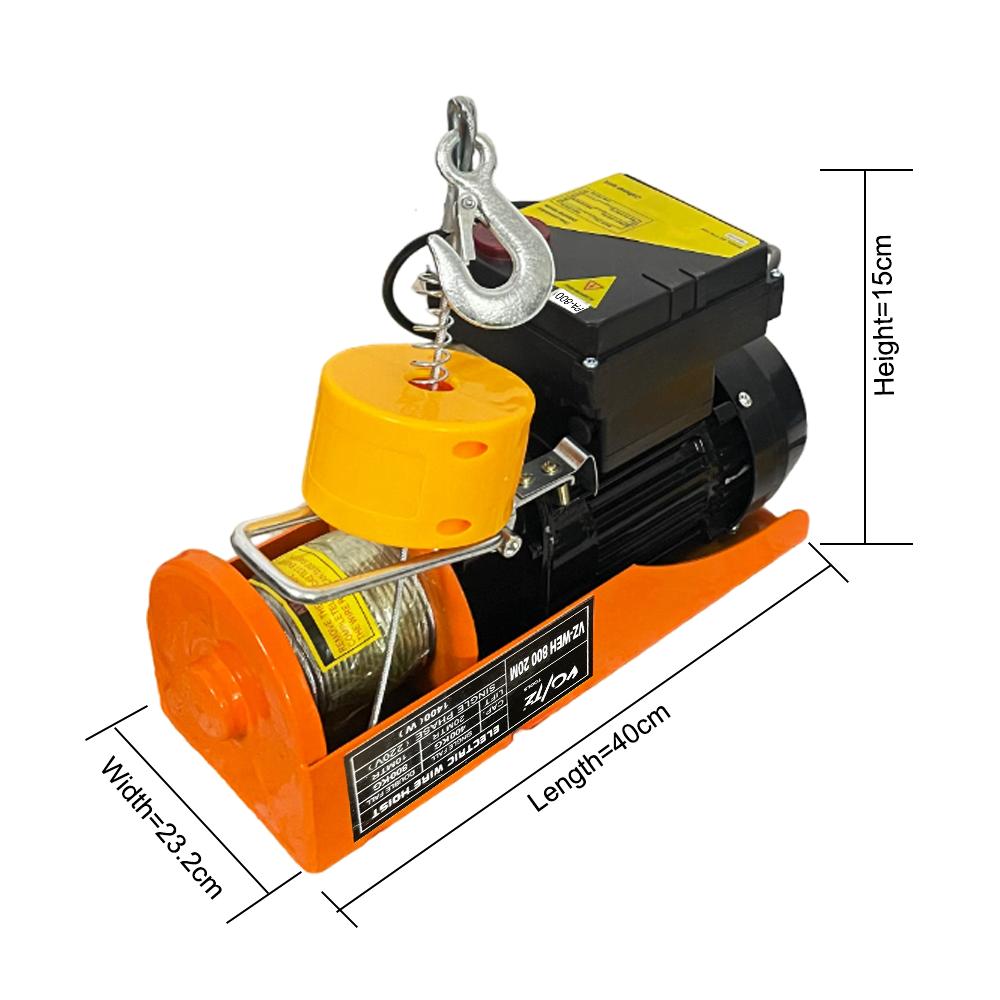 VOLTZ VZ-WEH 800X20mtrs copper Winding Wireless Mini Electric Hoist for Small Job Works and Domestic Use