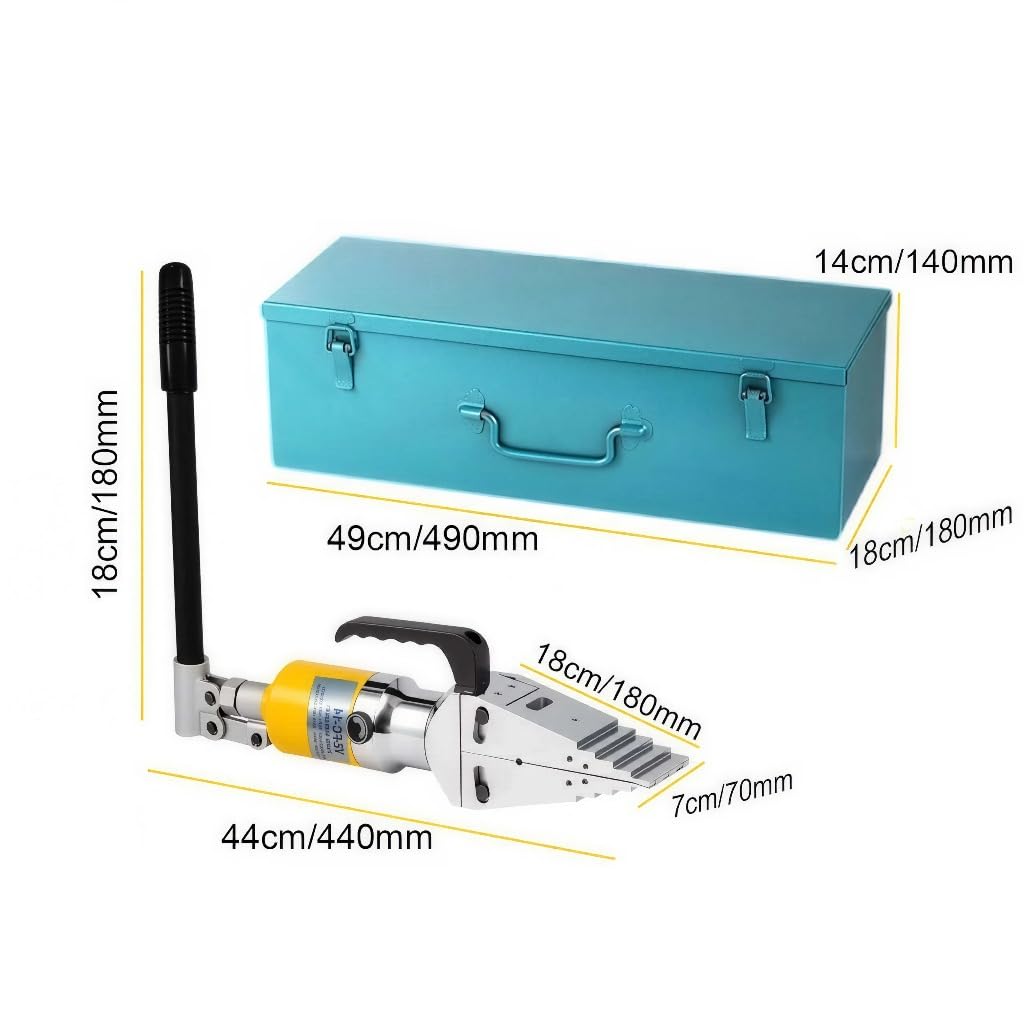 VOLTZ-VZ-FC-14 Integrated Hydraulic Flange Spreader 14Ton, Portable Hydraulic Flange Expander Splitter, Max Spread 81mm/3.18in, Manual Flange Dividing Tool