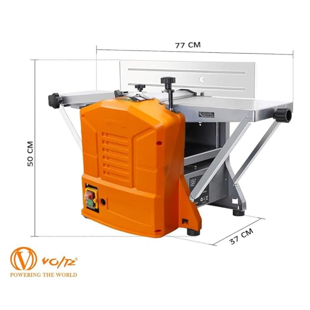 VOLTZ WPT-200A Electric Wood Planer, 1250W Wood Planer, Dual Planing Function, 29.1"*8.2" Worktable Thickness Planer with Low Noise & Low Dust Planing, for both Hard & Soft Wood Planing & Thicknessing