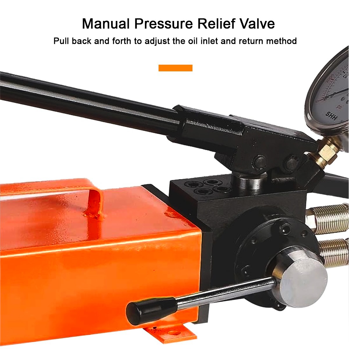 VOLTZ VZ-RSC-50300 Hydraulic Lifting Jack with CP-800S Hydraulic Pump Single Acting Ram 300mm Lifting Hydraulic Cylinder Jack Solid with Hand Pump 50TON