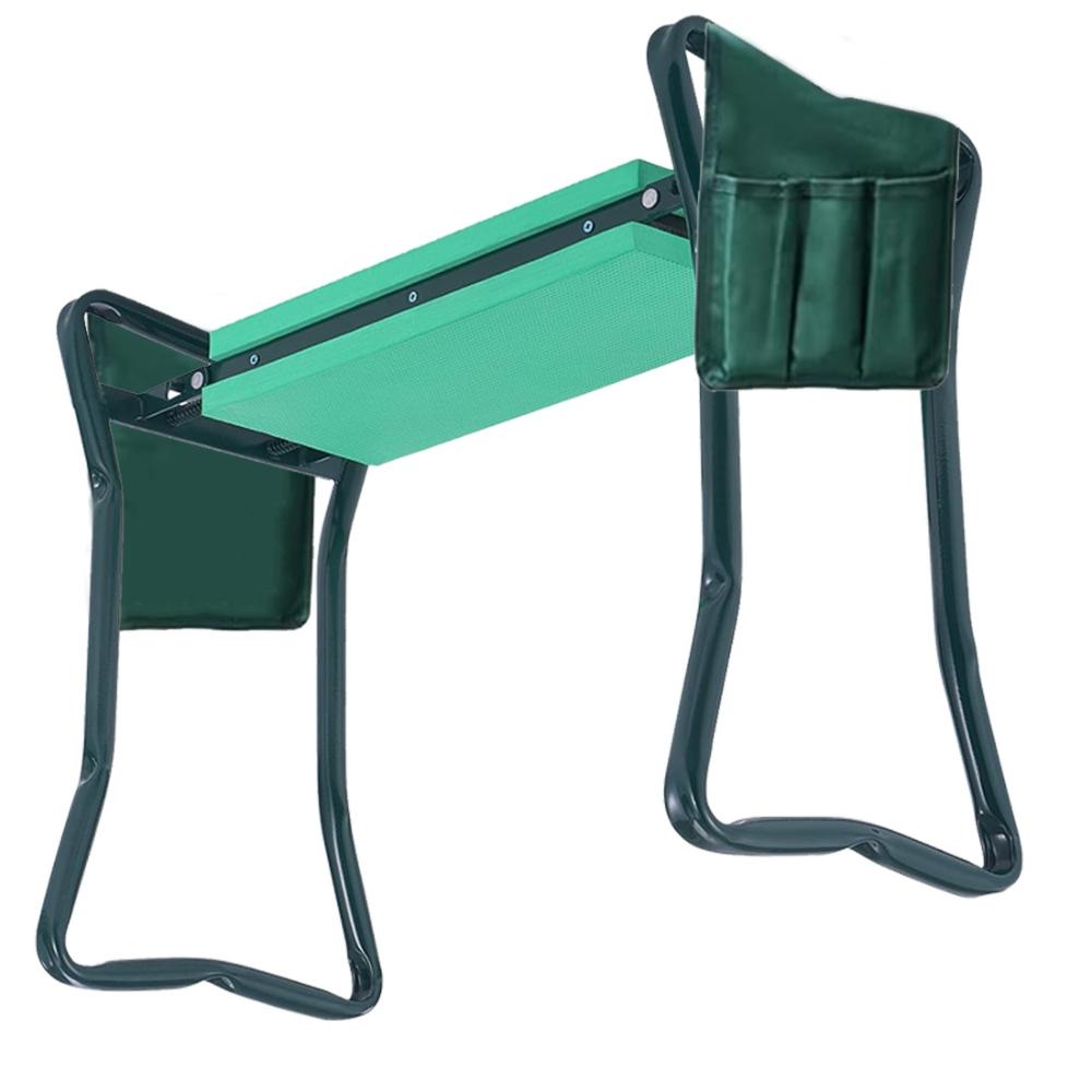 VOLTZ WB0001 Garden Kneeler and Seat - Foldable Garden Bench Stool with Soft Kneeling Pad, 6 Garden Tools, Tool Pouches and Gardening Glove for Men, Gardening Gifts for Women, Protecting Your Knees & Back