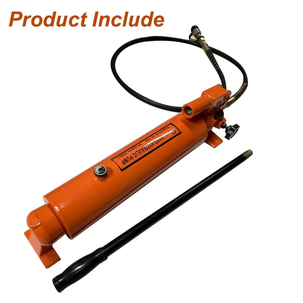 VOLTZ VZ-RCH-6050 Hydra Hole Cylinder Jack with CP 700A Hydraulic Pump Single Actinulic Hollowg Ram 50mm Lifting Hydraulic Cylinder Jack Solid with Hand Pump 60 TON (2inch)