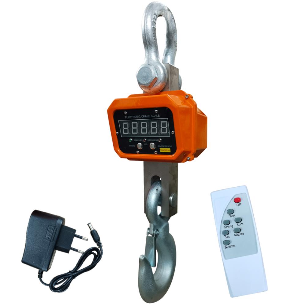 VOLTZ VZ-CS 20 Ton Digital Scale 44000lb/20000Kg Digital Hanging Scale Industrial Heavy Duty Crane Scale with Remote Control