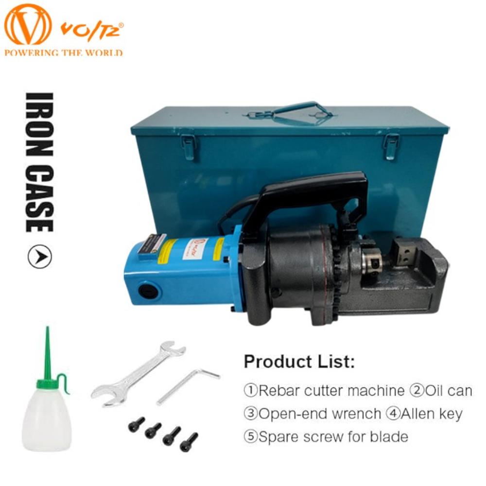 VOLTZ RC-32 Electric Hydraulic Rebar Cutter, 2200W Portable Rebar Cutter, Cutting up to 1.26 Inch (5-32mm) Rebar within 4.5 Seconds, High Power Steel Rebar Cutter with Oil Can Rich Accessories,RC-32