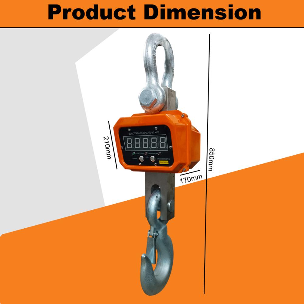 VOLTZ VZ-CS 15 Ton Digital Scale 33000lb/15000Kg Digital Hanging Scale Industrial Heavy Duty Crane Scale with Remote Control