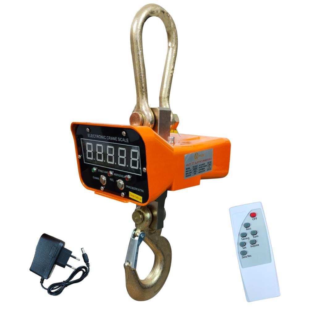 VOLTZ VZ-CS 3 Ton Digital Scale 6600lb/3000Kg Digital Hanging Scale Industrial Heavy Duty Crane Scale with Remote Control