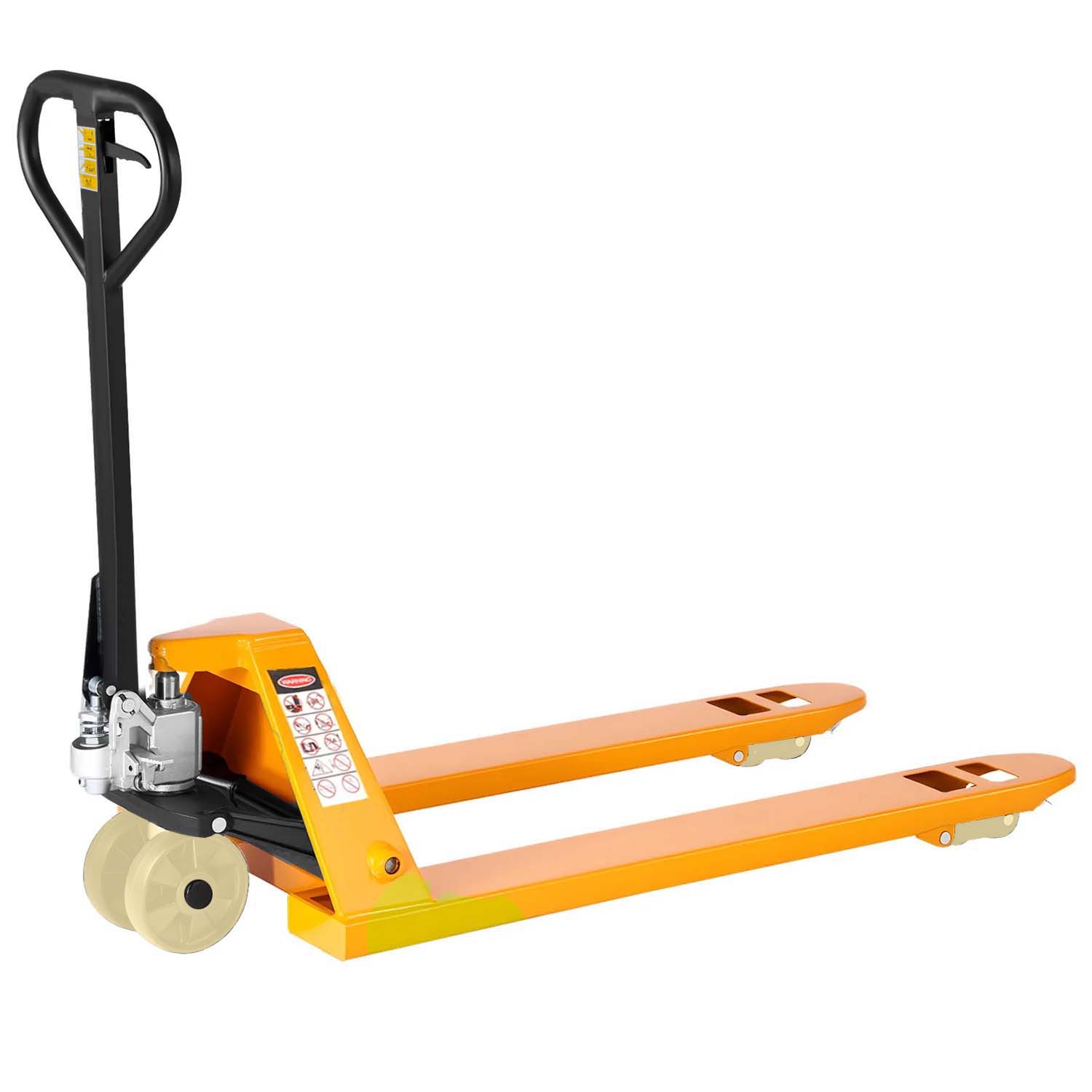 VOLTZ PT-3 Ton Hydraulic Hand Pallet Truck 3000kg Lift Height 200mm, Fork Size 1350x540x12000mm Heavy Duty 3 Stage Lever Manual Use for Warehouse, Factory Operations