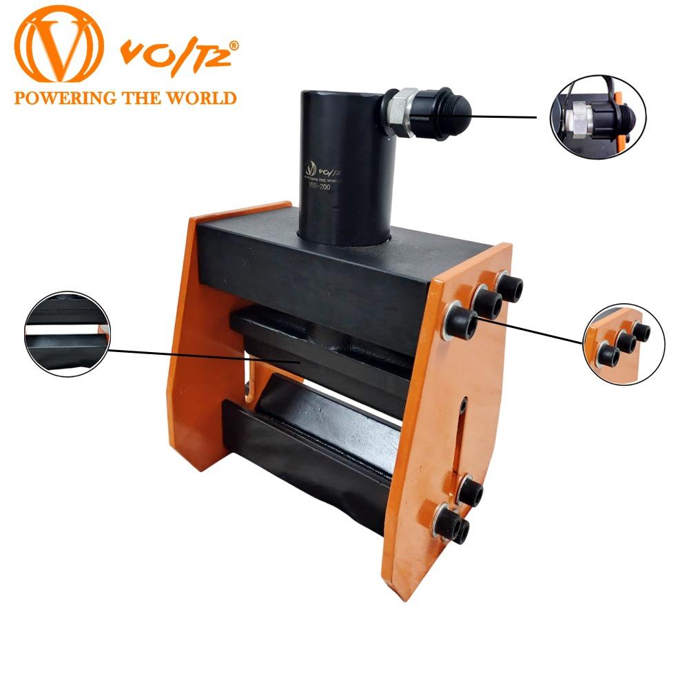 VOLTZ VBB-200 with CP-700 Hand Pump Hydraulic Copper Busbar Bender 12MM Thickness Bending 25T Bend Plate