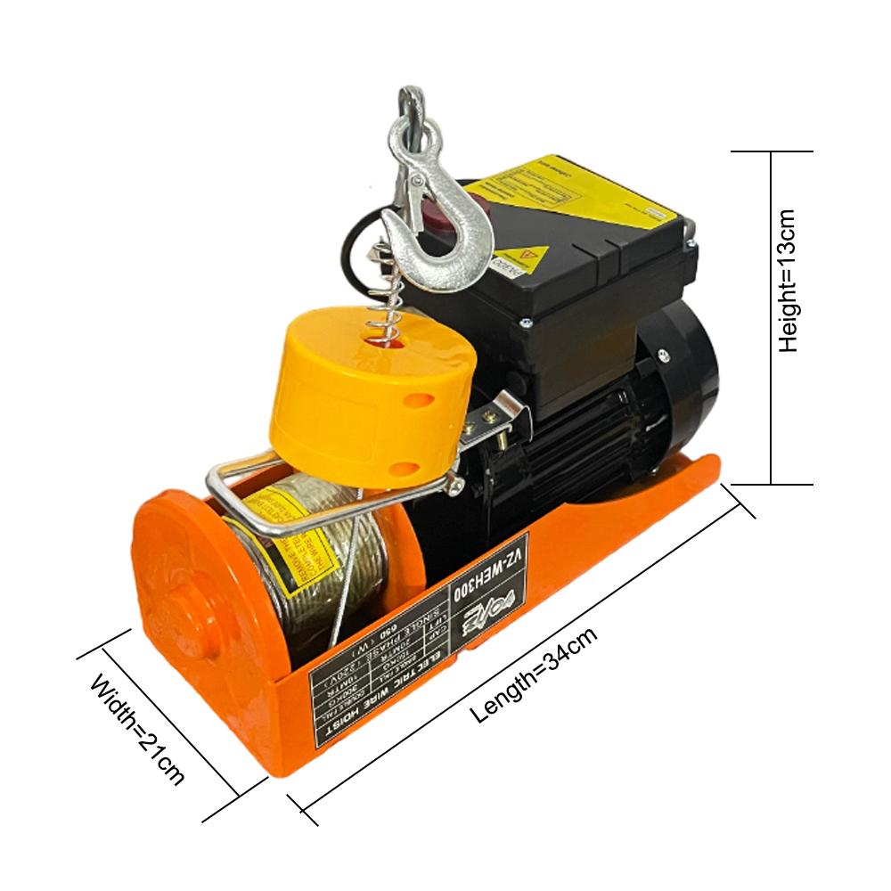 VOLTZ VZ-WEH 300X20mtrs copper Winding Wireless Mini Electric Hoist for Small Job Works and Domestic Use