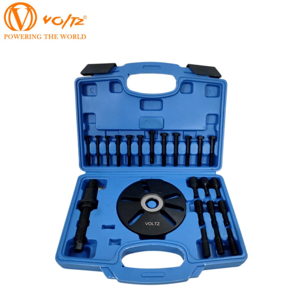 VOLTZ VZ-9009 Harmonic Balancer Puller Removal & Install Tool Kit Flywheel Remover Crankshaft Pulley Removal Installation Set Universal Harmonic Balancer, Gear Pulleys, Steering Wheel Pulling Set