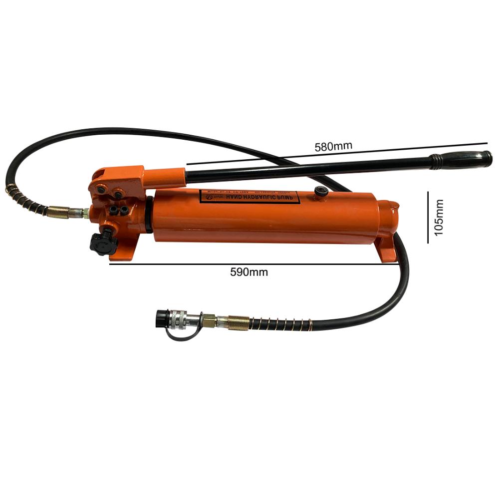 VOLTZ VZ-RCH-10075 Hydraulic Hollow Hole Cylinder Jack with CP 700A Hydraulic Pump Single Acting Ram 75mm Lifting Hydraulic Cylinder Jack Solid with Hand Pump 100 TON (3inch)