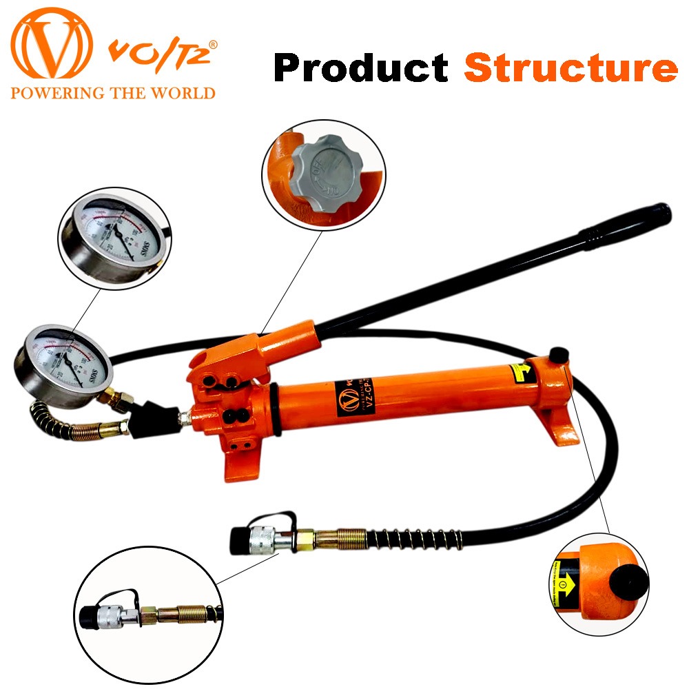 VOLTZ Hydraulic Hand Pump CP-700B High Pressure Portable Manual Hydraulic Pump Hydraulic Lifting Cylinder Jack Pump