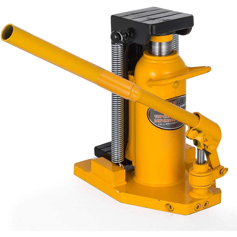 VOLTZ  TOJ-20T Toe Jack Hydraulic Toe Jack Machine Lift Cylinder Equipment Proprietary Tools Home Improvement Garage Industrial Work Heavy Duty Steel Lifting Up Holder Welded Steel 13.7"12.5" 9.8"