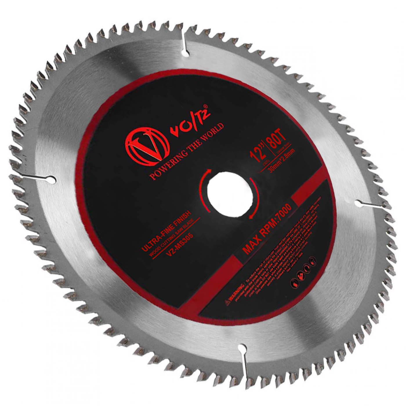 VOLTZ Miter Saw Blade 305mm/12 inch, 80T Steel Wood Cutter Suitable With (VZ-MS305 Miter Saw) (Blade Pack of-1)