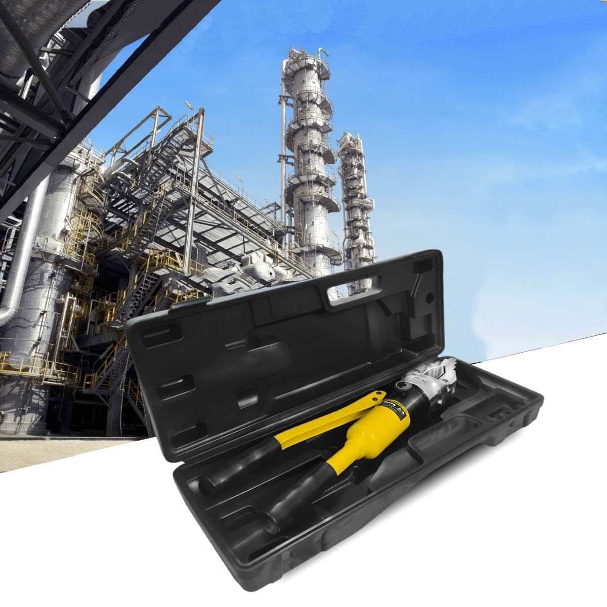 VOLTZ-VZ-FC-55 Integrated Hydraulic Flange Spreader 14Ton, Portable Hydraulic Flange Expander Splitter, Max Spread 55mm/2.16in, Manual Flange Dividing Tool for Pipeline Maintenance