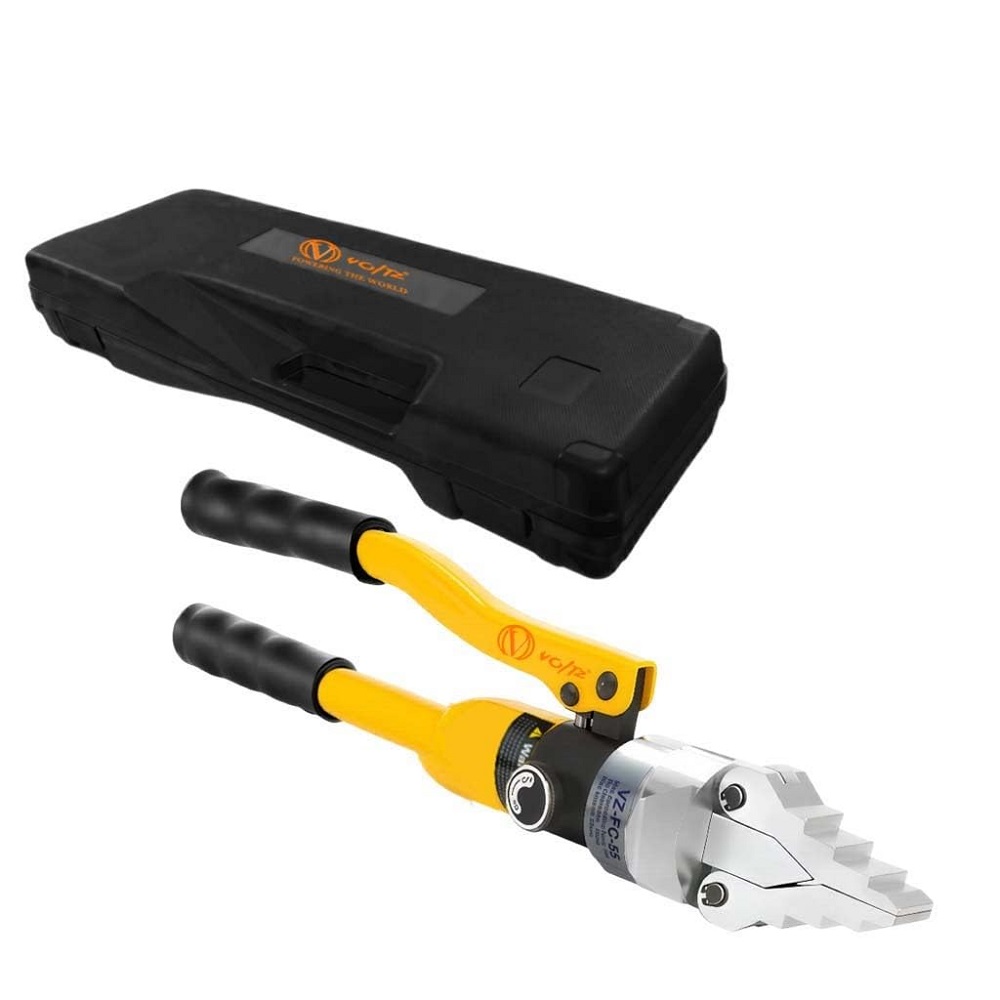 VOLTZ-VZ-FC-55 Integrated Hydraulic Flange Spreader 14Ton, Portable Hydraulic Flange Expander Splitter, Max Spread 55mm/2.16in, Manual Flange Dividing Tool for Pipeline Maintenance