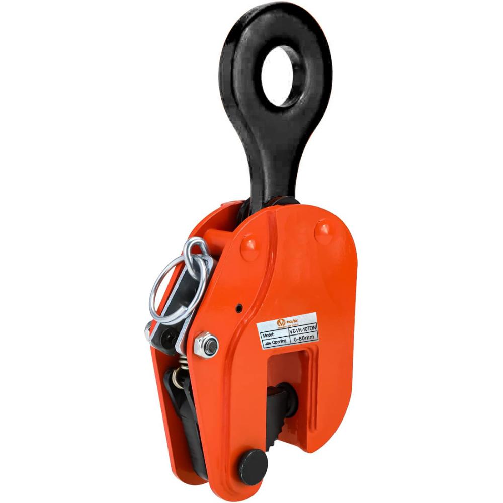 VOLTZ VZ-VH-2Ton Plate Lifting Clamps 0-30mm Jaw Opening, 2200lbs Plate Clamp, 2T Vertical Lifting Hooks for lifting steel plates, Jaw Opening up to 30mm Welding clamps, for Lifting and Building