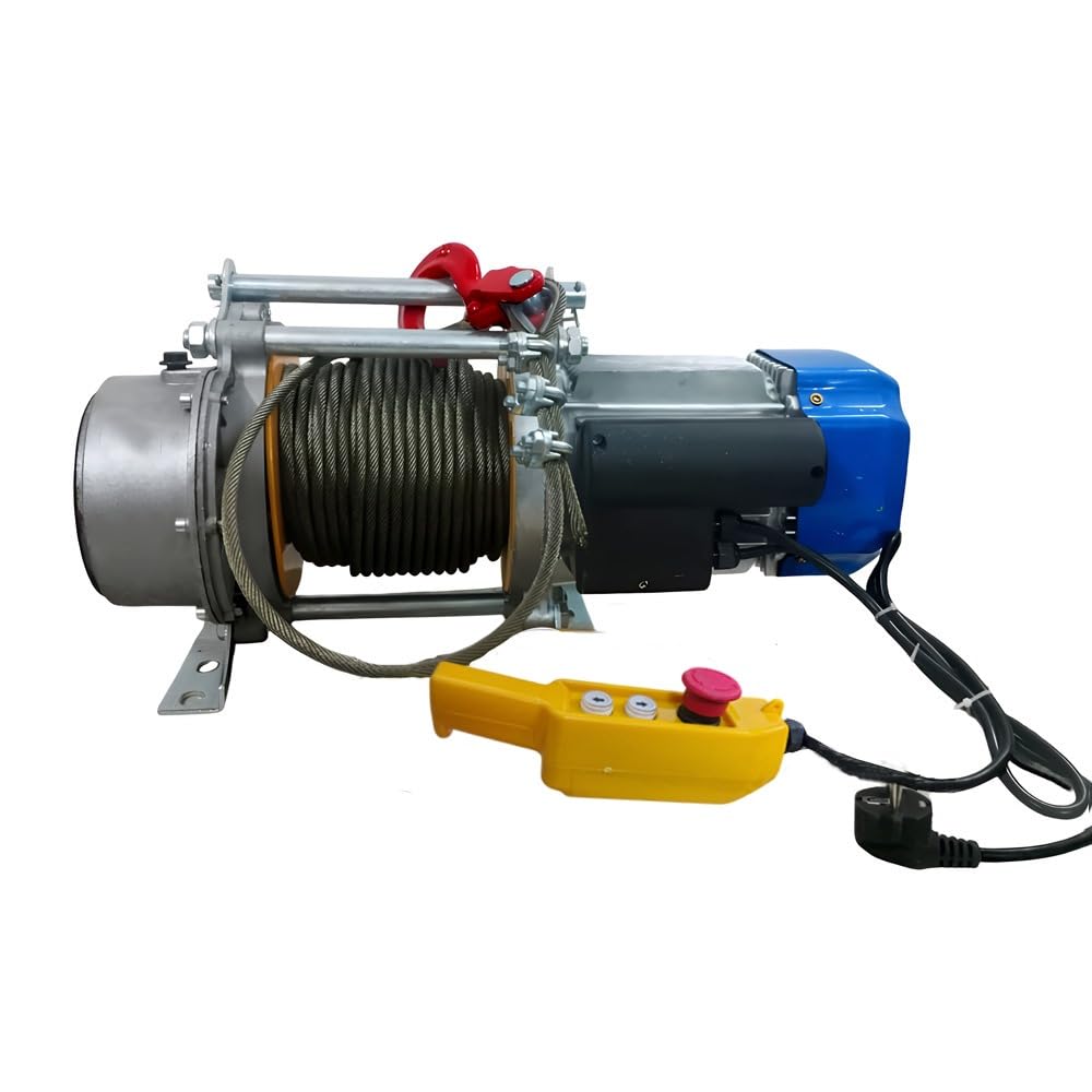 VOLTZ MC-500kg Monkey Crane Capacity 360° Mini Crane With 500kg-1000kg Electric Winch Copper Winding Motor, 30 Meter Wire Rope 8mm High Speed Electric Winch